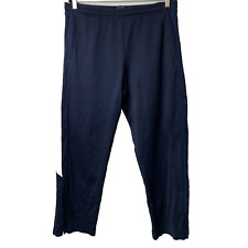 Champion Navy Blue Stripe Tracksuit Track Pants Athletic Men's Size L