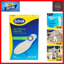 Scholl Air Pillow Insoles - Full-Length, Breathable & Comfortable - UK 3-11