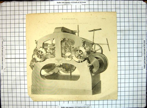 Original old antique print - antique,