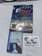 2x Titanic Books and Postcard