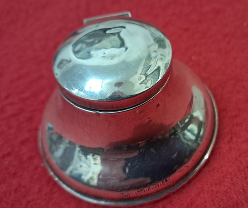 Silver flip top - silver, inkwell