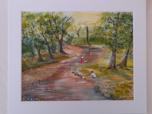Original acrylic painting - , of