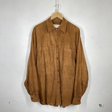 Orvis Suede Leather Shirt Mens
