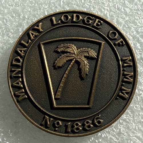 Mandalay masonic token grand - token,