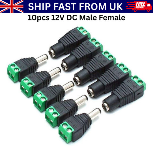10pcs 12v male female - 12v,