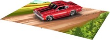 Red Muscle Car Card - Classic