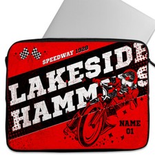 Personalised Lakeside Hammers Speedway Laptop Sleeve iPad Case Motorbike Gift