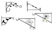 Hanging basket bracket black - hanging,