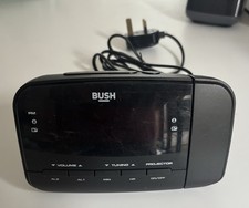 Bush CR-200PL Projection Alarm Clock Radio Black