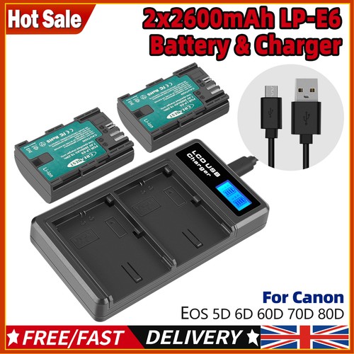 E6n battery dual - 2x, lp-e6