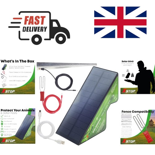 Solar powered electric fence - powered,