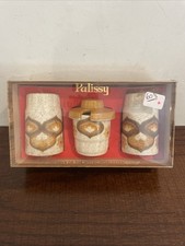 Vintage Retro 1970's Royal Worcester Palissy Salt and Pepper Shakers In Box