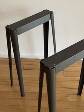 A Pair of IKEA NÄRSPEL Trestles In Dark Gray Metal. Excellent Condition