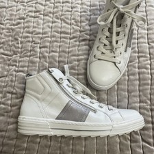 GABOR White Silver  Leather