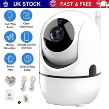 UK 1080P IP Camera Wireless WiFi Indoor CCTV HD PTZ Smart Home Security IR Cam