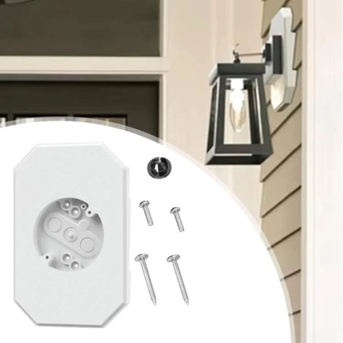 Siding light mounting block - siding,