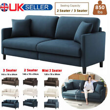 Modern Teddy Velvet Sofa Chair Loveseat Button Tufted Couch 2 3 Seater Home UK