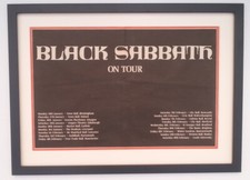 BLACK SABBATH*1972*Tour*RARE*ORIGINAL*POSTER*QUALITY FRAMED*FAST WORLD SHIP