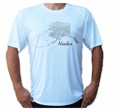 Alaska State Map Sport Boat