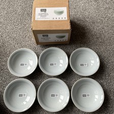 DENBY Elements Jade Light Green x6 Small Shallow Bowls 13cm Dia ~(x60 Available)