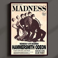Madness - Hammersmith Odeon 1980 Concert Poster MULTI-PRINT Three FRAMED Options
