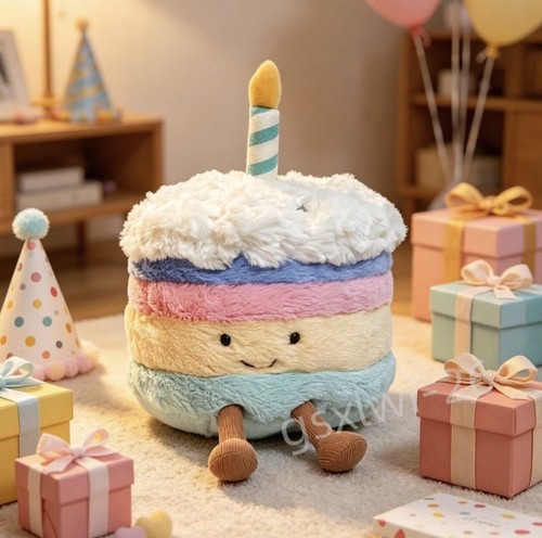 Jellycat rainbow birthday - rainbow, cake