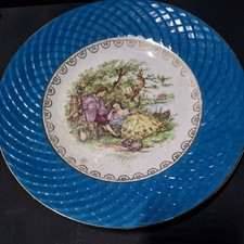 Fragonard Gilt Plate Love Scene Lady And Man By The River