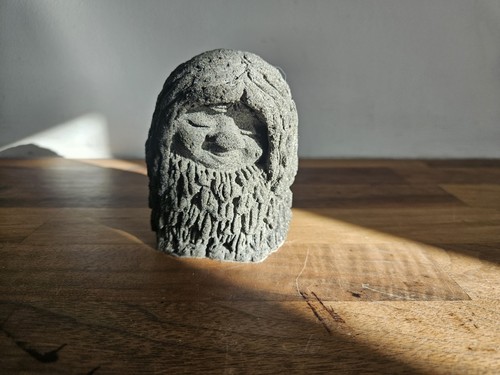 Nordic green man cast stone - nordic/green, cast‑stone