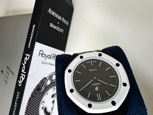 Swatch royal oak - ocho, negro