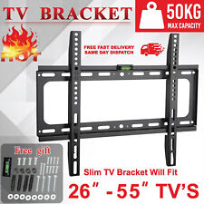TV Wall Bracket Mount For Sony Toshiba 26 32 40 43 49 50 55" Inch Flat LED LCD