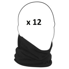 12x Black Fleece Winter Neck