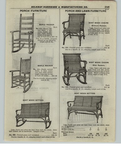 1922 paper porch lawn bent - porch,