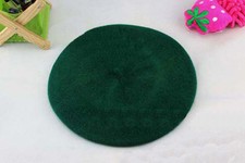 Vintage Unisex French Style Men Women Girls Wool Warm Plain Beret Beanie Hat