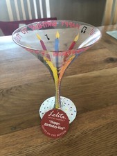 Lolita hand painted Martini glass