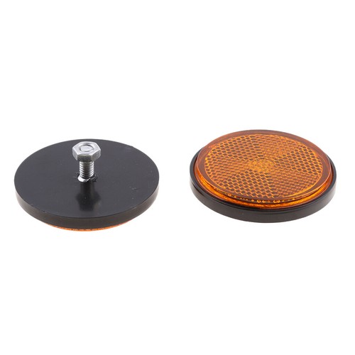 Orange round reflectors - orange,