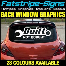 BUILT NOT BOUGHT CAR GRAPHICS