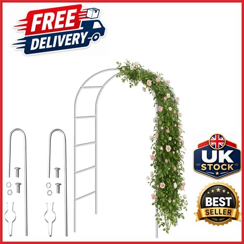 Metal garden arch with - 2.4m,