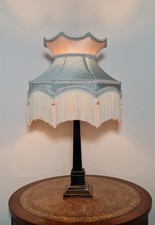Vintage/Antique Style Handmade Lampshade, Neptune Shades, Fully Lined, Tassels  