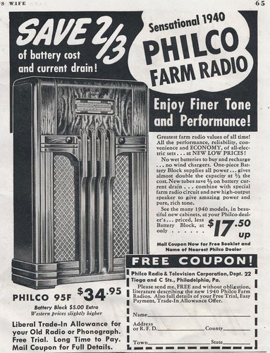Magazine 1939 philco - magazine, ad