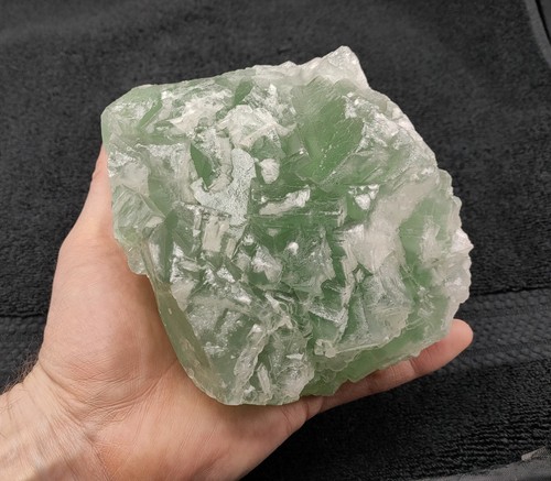 Large green fluorite crystal - large,