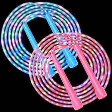 LED Jump Skipping Rope Light Up Exercise Jump Fitness Kids Children Toy Gift UK