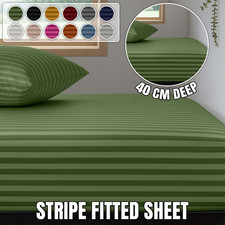 Extra Deep Striped Fitted