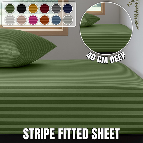 Extra deep striped fitted - extra,