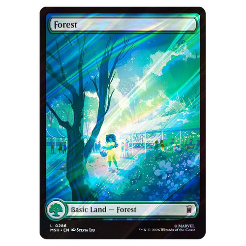Mtg marvel super heroes forest - super,