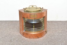 copper ships lamp old royal navy ships port navigation light WILLIAM HARVIE