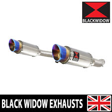 GSX1400 K2-K4 2002-2004 4-2 Exhaust Silencer Kit 200mm Round Blue Tip SL20R