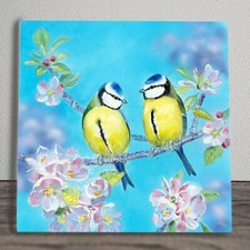 Blue Tits Ceramic Tile Picture