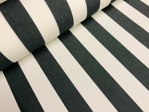 Black white striped dralon - &,