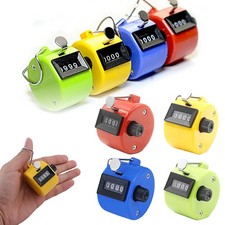 4-Digit Lap Counter Clicker Handheld Mechanical Number Click Counters Portable