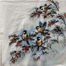 2 x cocktail paper napkins for